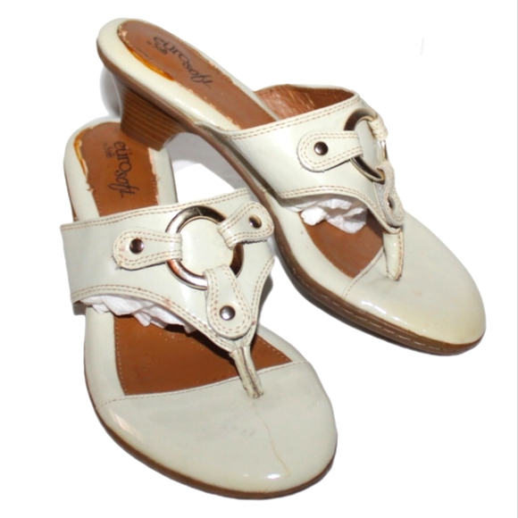 Euro Sofft Shoes - Women's Slip-On Heeled Flip-Flops